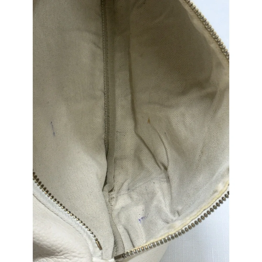 Gucci Logo Belt Bag White Leather Web Stripe Waist Crossbody Fanny Pack COA - Picture 13 of 15